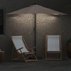 Sodo skėtis 294 x 150 x 223 cm Poliesteris ir plienas Tortora