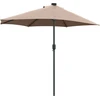 Sodo skėtis 294 x 150 x 223 cm Poliesteris ir plienas Tortora