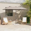 Sodo skėtis 370 x 197 x 239 cm Poliesteris ir aliuminis Taupe