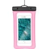 Oem Vandeniui atsparus dėklas telefonui with plastikas closing AIRBAG pink
