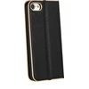 Dėklas Oem Flip case for Huawei Mate 20 LITE Luna Book Gold juodas