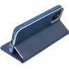 Dėklas Oem Flip case for iPhone 12 / 12 PRO Luna Book Carbon mėlynas
