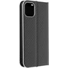 Dėklas Oem Flip case for iPhone 11 Luna Book Carbon juodas