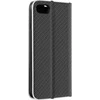 Dėklas Oem Flip case for iPhone 7 / 8 / SE 2020 / SE 2022 Luna Book Carbon juodas