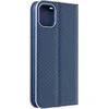 Dėklas Oem Flip case for iPhone 11 Luna Book Carbon mėlynas