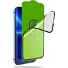 LCD apsauginis stikliukas Bestsuit Flexible Hybrid Glass 5D Apple iPhone 15 Plus pritaikytas dėklui juodas