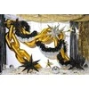 Party Deco Folinis balionas "Žvaigždė" 3D 70cm juoda