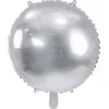Party Deco Folinis balionas apvalus sidabrinis 59cm
