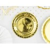 Party Deco Popierinės lėkštutės auksinės blizgios 6vnt