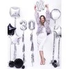 PartyDeco Svarelis balionams sidabrinis