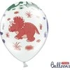 Party Deco Balionai Dinozaurai Party deko 30cm/6vnt. balti