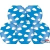 Party Deco Balionai mėlyni "Debesys" 30cm 6 vnt