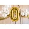 Party Deco Balionas folinis skaičius 0 auksinis 72cm