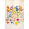 Party Deco PartyDeco Balon fol.Cyfra 3 86cm nieb.FB411T-3 36313