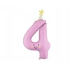 Party Deco PartyDeco Balon fol.Cyfra 4 86cm lawend.FB411T-4 36306