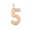 Party Deco PartyDeco Balon fol.Cyfra 5 86cm brzoskw.FB411T-5 36320