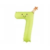 Party Deco PartyDeco Balon fol.Cyfra 7 86cm j.ziel.FB411T-7 36368