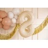 Party Deco Balionas folinis skaičius 8 gelsvas matinis 72cm