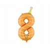 Party Deco PartyDeco Balon fol.Cyfra 8 86cm pomar.FB411T-8 44677