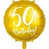 Party Deco Balionas folinis apvalus 50-as gimtadienis