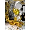 Party Deco Folinis balionas apvalus sidabrinis 45cm