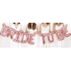 Party Deco Foliniai balionai "BRIDE TO BE" rausvi 340*35cm