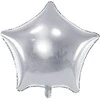 Party Deco Folinis balionas "Žvaigždė" 48cm sidabrinis