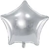Party Deco PartyDeco Folinis balionas "Žvaigždė" 70cm sidabrinis