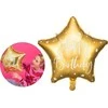 Party Deco PartyDeco Folinis balionas "Happy Birthday" 40cm auksinis