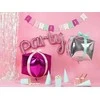 Party Deco Folinis balionas Cubic 35*35*35cm rausvas
