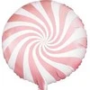 Party Deco Folinis balionas "Saldainis Candy" balta rausva