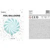 Party Deco Folinis balionas "Saldainis Candy" balta melsva
