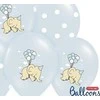 Party Deco Balionai "Drambliukas" melsvi 30cm 6 vnt