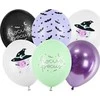 Party Deco Balionai raganos helovino vakarėliui 6 vnt 30 cm mix