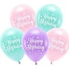 Party Deco Balionų rinkinys "Happy Birthday" 26cm 5 vnt