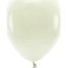 Party Deco Eco balionai 10 vnt 30cm kreminiai