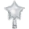 Party Deco Foliniai balionai "žvaigždė" 12cm 25 vnt sidabriniai