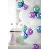 Party Deco Boland Traciks Mėlyni blizgūs balionai, 50 vnt.