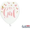 Party Deco Balionų rinkinys "Its girl" 30cm 6 vnt
