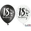 Party Deco Balionų rinkinys "18th birthday" 30cm 6 vnt