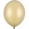 PartyDeco Stiprūs balionai Šalto aukso spalvos 30 cm, 100vnt