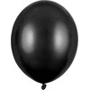 PartyDeco Stiprūs balionai Juodi, blizgūs 30 cm, 50vnt