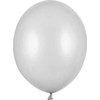 Party Deco Balionai stiprūs 30cm 50 vnt sidabriniai