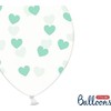 Party Deco Mint Hearts, 30 cm, 6 vnt universalus