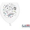 Party Deco PartyDeco Balony 30cm Vienaragis Pastel PureWhite A6 64194