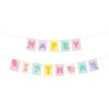 PartyDeco Party Deco Baner Su gimtadieniu Koci Domek Gabi 180x15cm