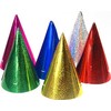 Party Deco Holografinės kepurėlės 16 cm 120 vnt.