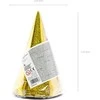 Party Deco Gimtadienio kepuraitės auksinės blizgios 16cm 6 vnt