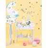 Party Deco Gimtadienio kepuraitės sidabrinės blizgios 16cm 6 vnt