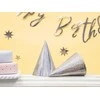 Party Deco Gimtadienio kepuraitės sidabrinės blizgios 16cm 6 vnt
